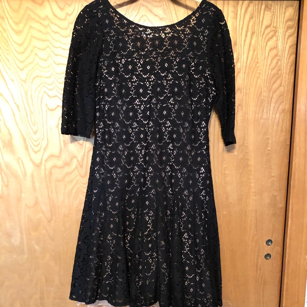 Black lace size 8 dress